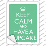 Keep Calm And Have a Cupcake Novelty Rectangle Sticker Decal