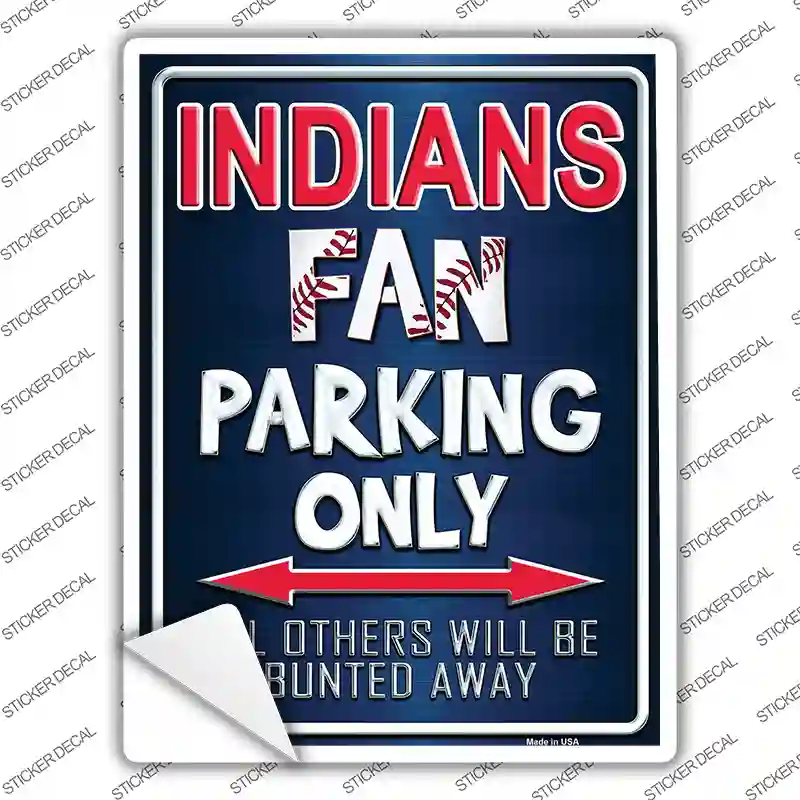 Indians Novelty Rectangle Sticker Decal