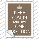Keep Calm Love One Direction Novelty Rectangle Sticker Decal
