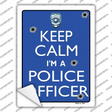 Keep Calm Im A Police Officer Novelty Rectangle Sticker Decal