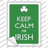 Keep Calm Im Irish Novelty Rectangle Sticker Decal
