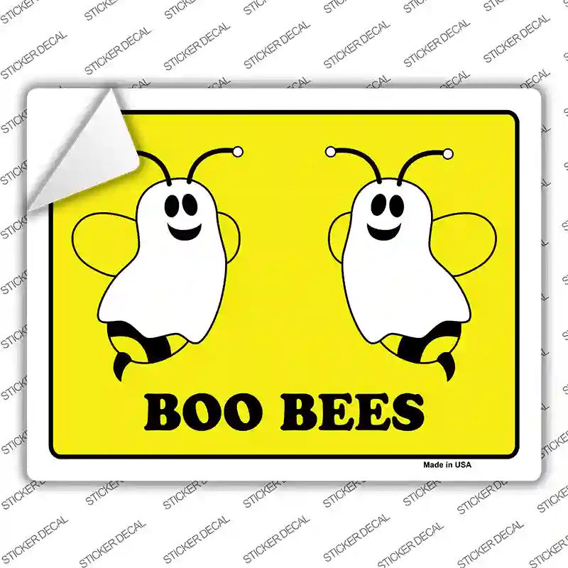 Boo Bees Novelty Rectangle Sticker Decal