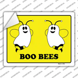 Boo Bees Novelty Rectangle Sticker Decal