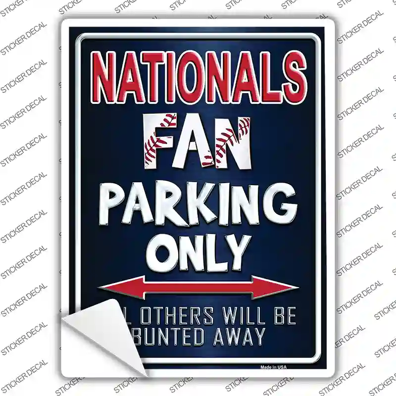 Nationals Novelty Rectangle Sticker Decal