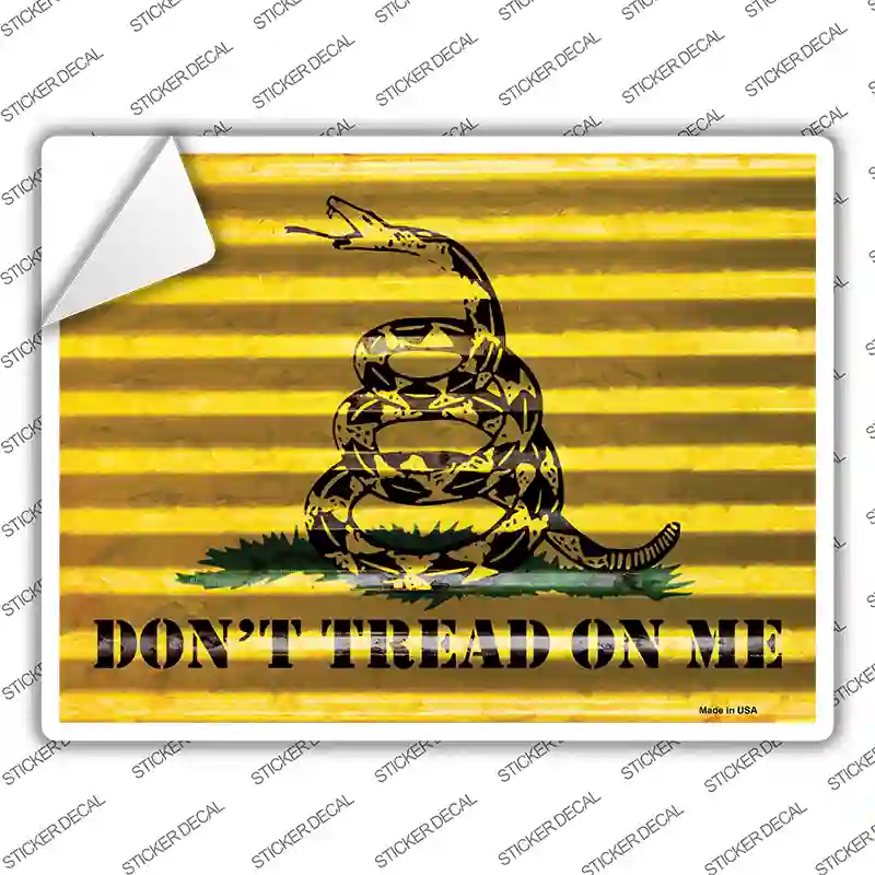 Dont Tread On Me Novelty Rectangle Sticker Decal