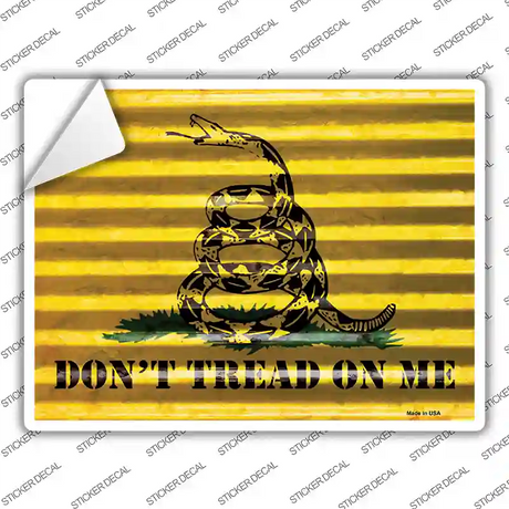 Dont Tread On Me Novelty Rectangle Sticker Decal