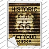 Historic Route 66 Novelty Rectangle Sticker Decal