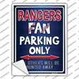 Rangers Blue Novelty Rectangle Sticker Decal