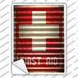 First Aid Novelty Rectangle Sticker Decal