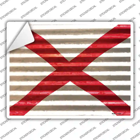 Alabama Flag Novelty Rectangle Sticker Decal