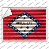 Arkansas Flag Novelty Rectangle Sticker Decal