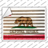 California Flag Novelty Rectangle Sticker Decal