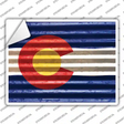 Colorado Flag Novelty Rectangle Sticker Decal