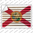 Florida Flag Novelty Rectangle Sticker Decal