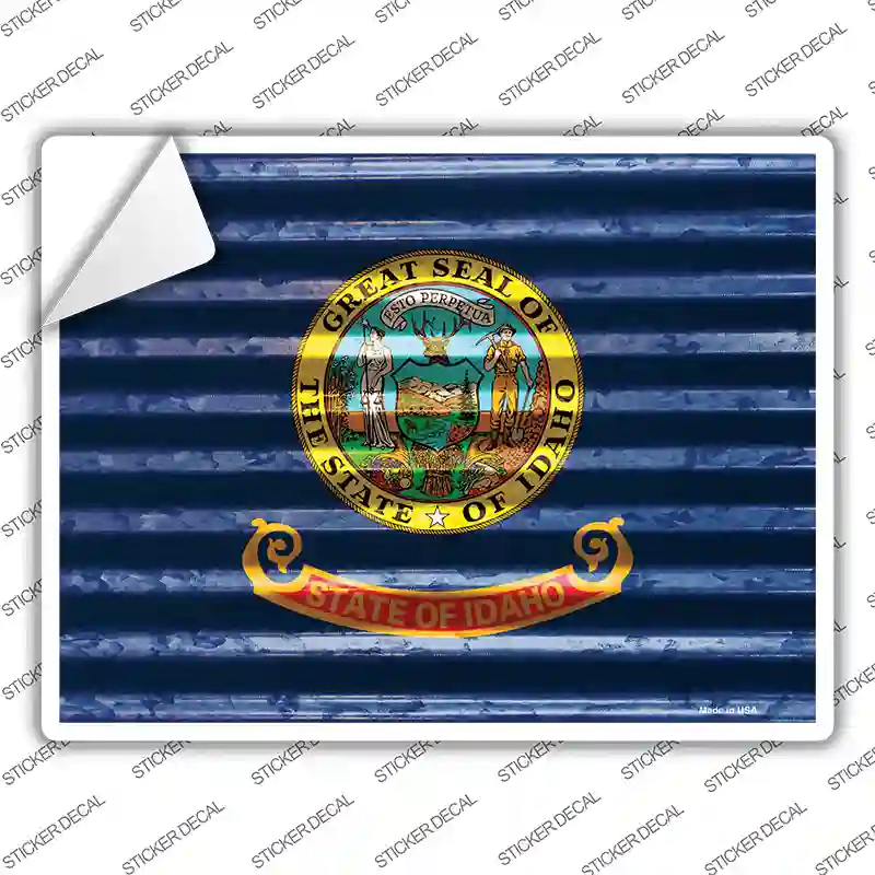 Idaho Flag Novelty Rectangle Sticker Decal