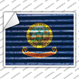 Idaho Flag Novelty Rectangle Sticker Decal