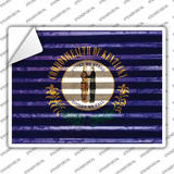 Kentucky Flag Novelty Rectangle Sticker Decal