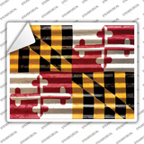 Maryland Flag Novelty Rectangle Sticker Decal