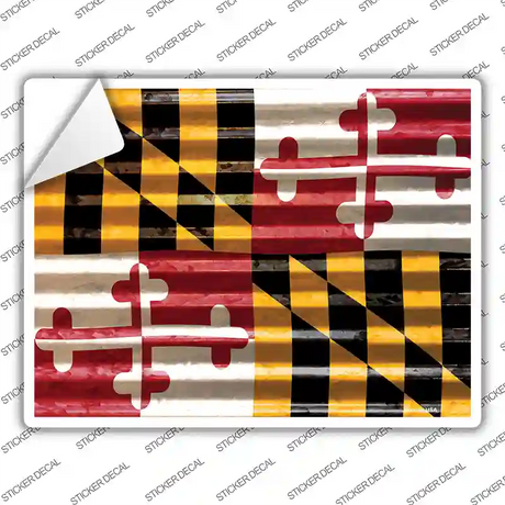 Maryland Flag Novelty Rectangle Sticker Decal