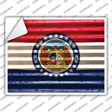 Missouri Flag Novelty Rectangle Sticker Decal