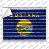 Montana Flag Novelty Rectangle Sticker Decal