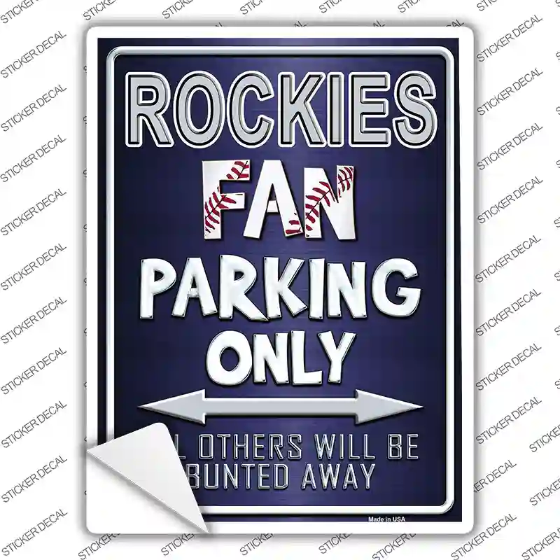 Rockies Novelty Rectangle Sticker Decal