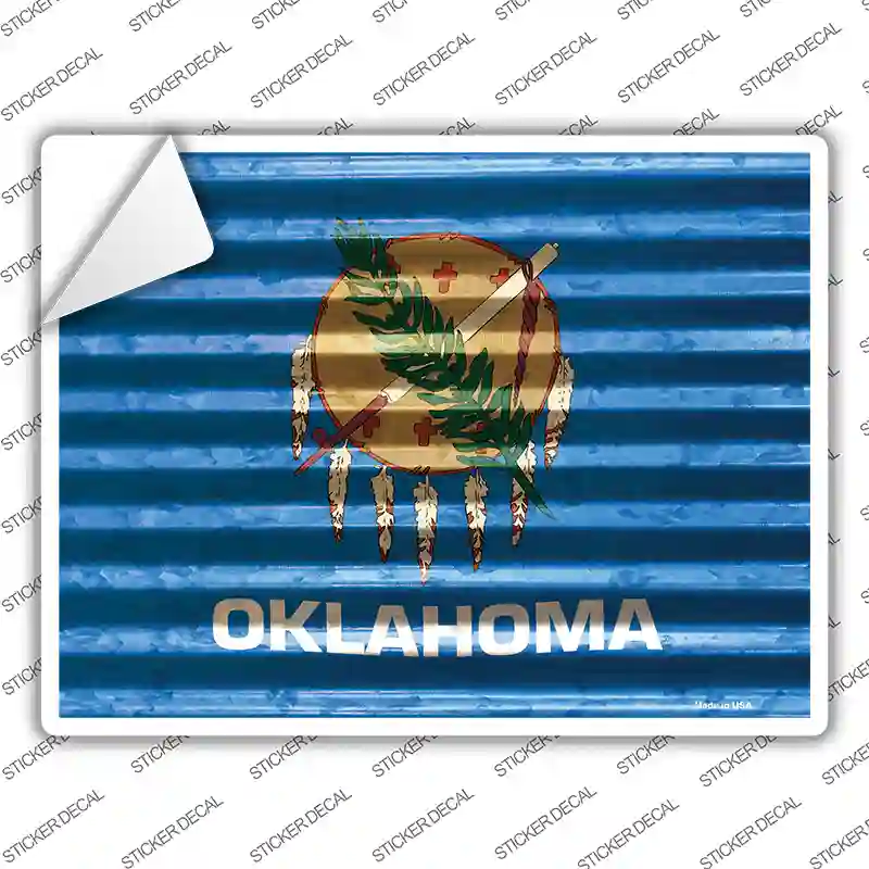 Oklahoma Flag Novelty Rectangle Sticker Decal