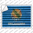 Oklahoma Flag Novelty Rectangle Sticker Decal