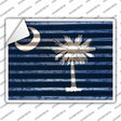South Carolina Flag Novelty Rectangle Sticker Decal