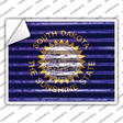 South Dakota Flag Novelty Rectangle Sticker Decal
