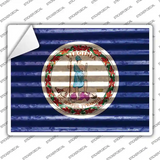 Virginia Flag Novelty Rectangle Sticker Decal
