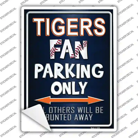 Tigers Novelty Rectangle Sticker Decal