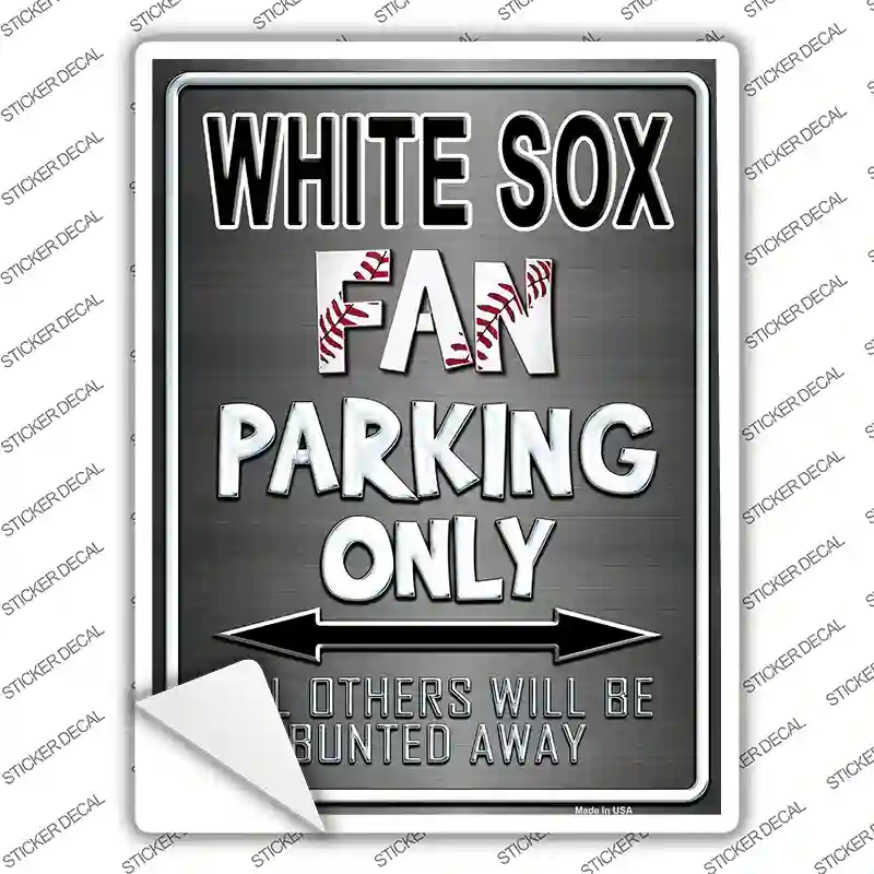 White Sox Novelty Rectangle Sticker Decal