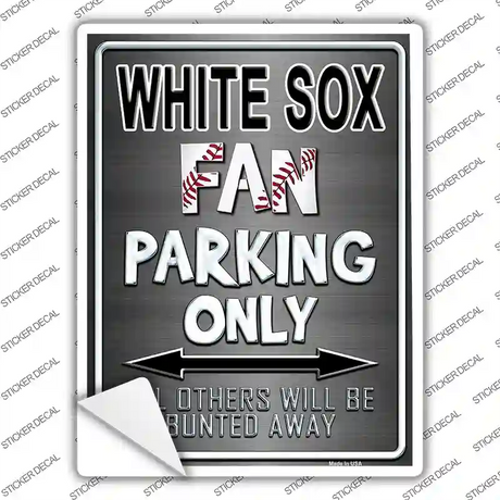 White Sox Novelty Rectangle Sticker Decal