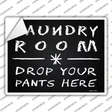 Laundry Room Novelty Rectangle Sticker Decal