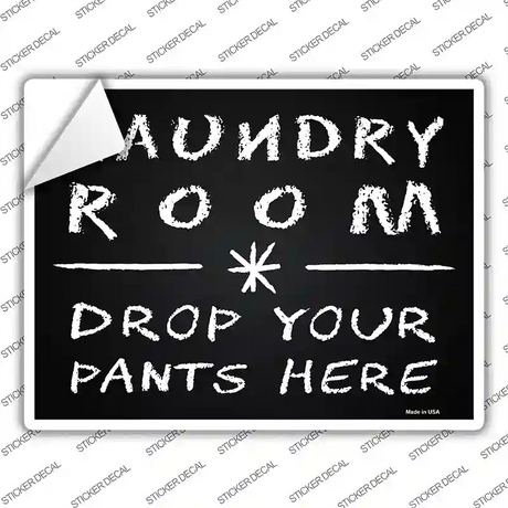 Laundry Room Novelty Rectangle Sticker Decal