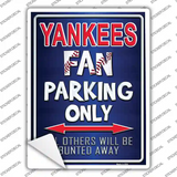 Yankees Novelty Rectangle Sticker Decal