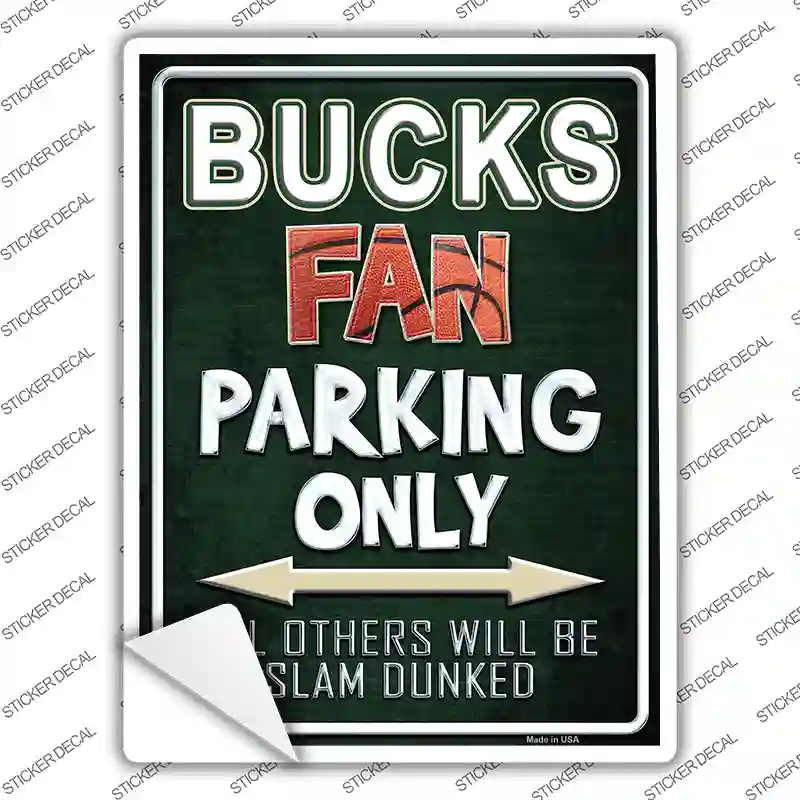 Bucks Novelty Rectangle Sticker Decal