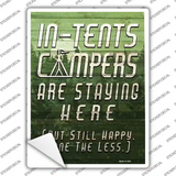 In Tents Campers Novelty Rectangle Sticker Decal