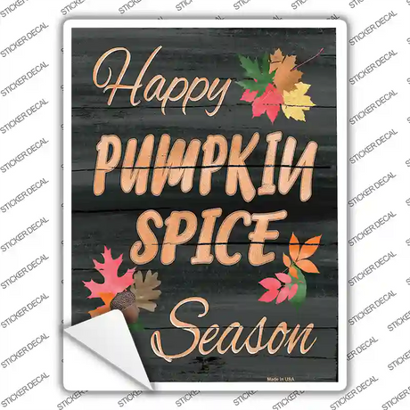Pumpkin Spice Season Novelty Rectangle Sticker Decal
