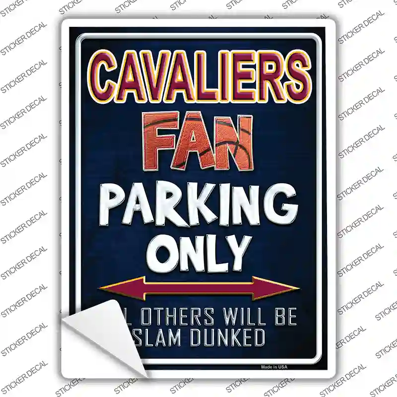 Cavaliers Novelty Rectangle Sticker Decal
