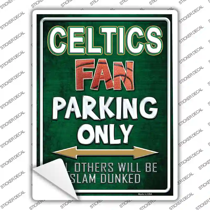 Celtics Novelty Rectangle Sticker Decal