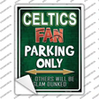 Celtics Novelty Rectangle Sticker Decal