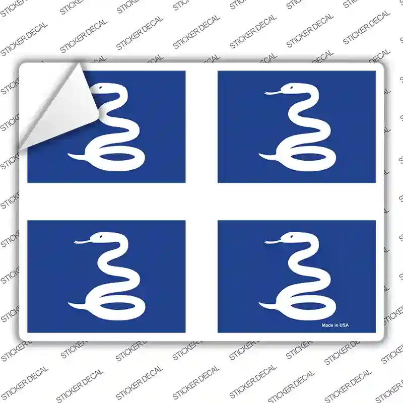 Martinique Flag Novelty Rectangular Sticker Decal