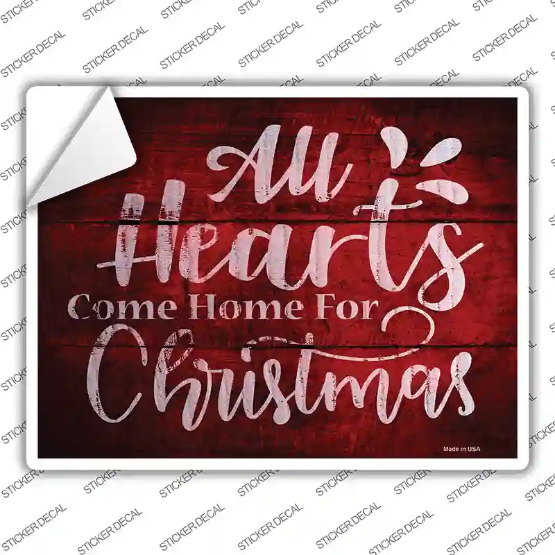 Come Home For Christmas Novelty Rectangle Sticker Decal