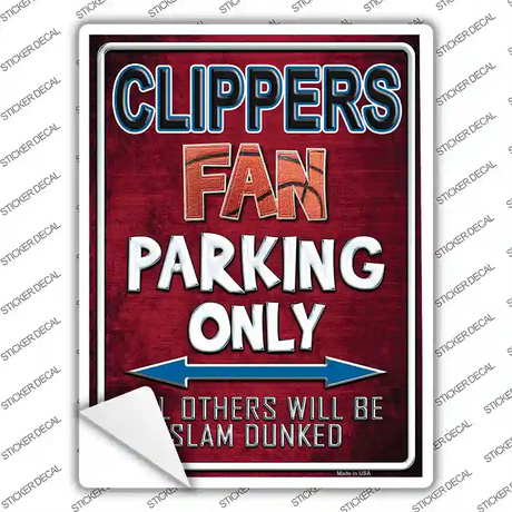 Clippers Novelty Rectangle Sticker Decal