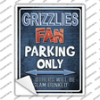 Grizzlies Novelty Rectangle Sticker Decal