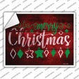 Merry Christmas Novelty Rectangle Sticker Decal