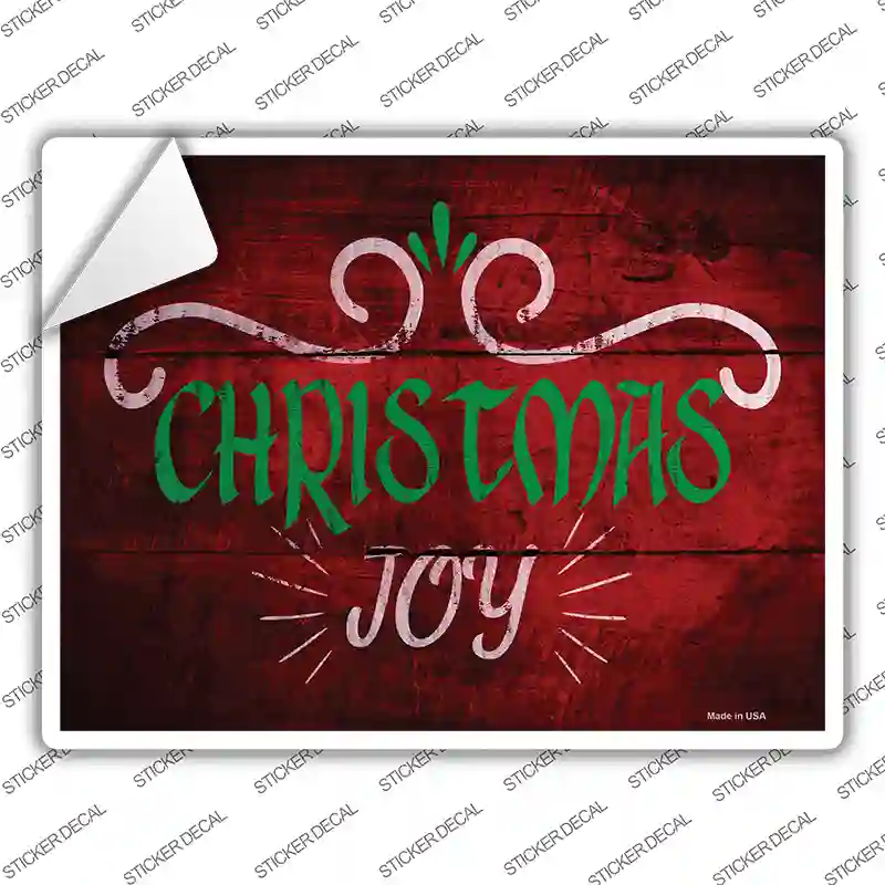 Christmas Joy Novelty Rectangle Sticker Decal