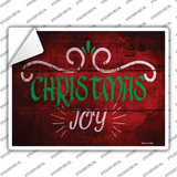 Christmas Joy Novelty Rectangle Sticker Decal